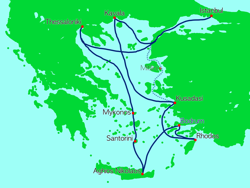 Abbildung Route Aegean Adventures