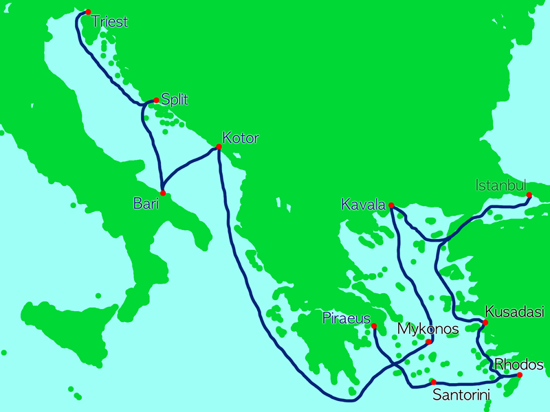 Abbildung Route Ancient Adriatic