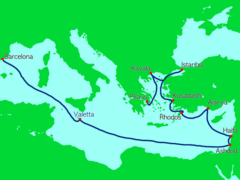 Abbildung Route Divine Tides