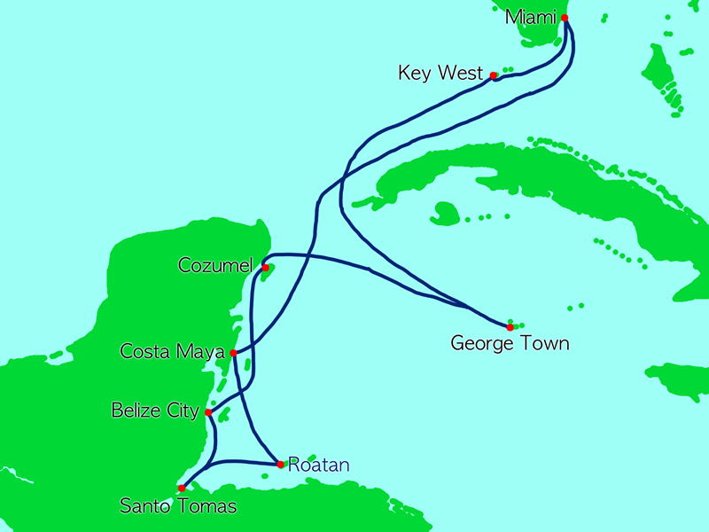 Abbildung Route Mayan Mystique