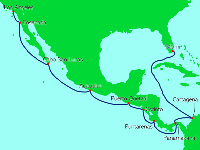 Abbildung Route Playful Pacific