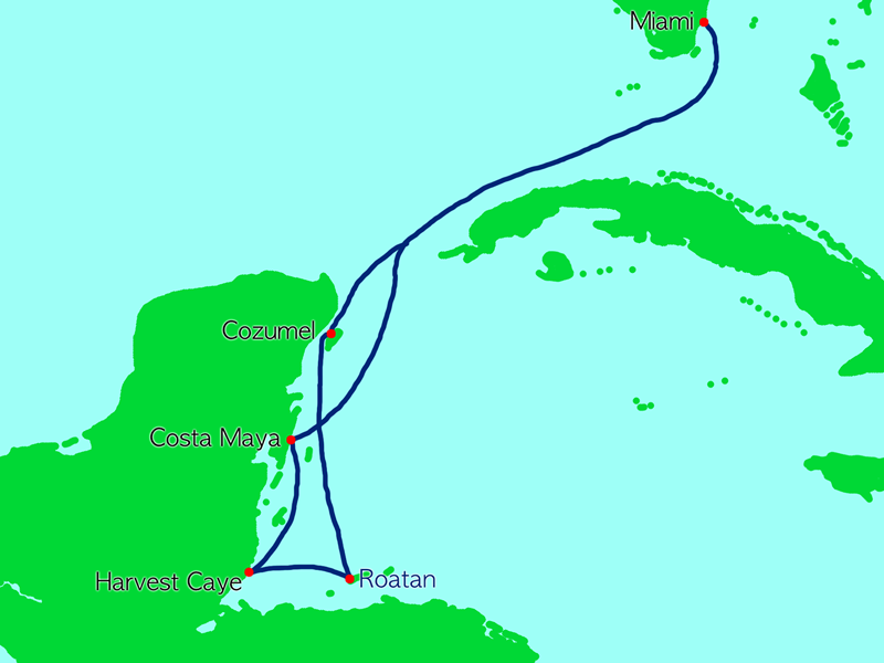 Abbildung Route Tropical Retreats