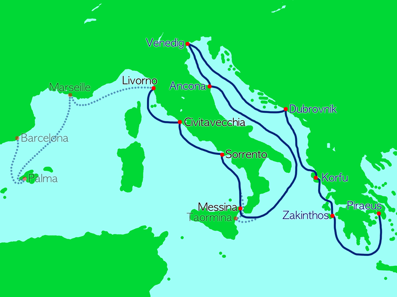 Abbildung Route Venetian Rhapsody